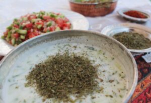 tyrkisk cacik opskrift, tyrkisk tzatziki opskrift, tzatziki med mynte, tyrkiske opskrifter, tyrkisk kold suppe opskrift, tyrkisk mad opskrifter, tyrkiske madopskrifter, tyrkisk forret opskrift, tyrkisk mad inspiration, det tyrkiske køkken, alternativ til klassisk tzatziki, tyrkiske opskrifter med yoghurt, tyrkisk yoghurt opskrift