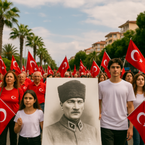 Atatürk, 19. maj Tyrkiet, Ungdommens og Sportens Dag, Atatürks ankomst til Samsun, Tyrkisk uafhængighedskrig, Mindehøjtid for Atatürk, Gençlik ve Spor Bayramı, 19 Mayıs, tyrkisk helligdag, Atatürk citater, Tyrkiets nationaldag, Atatürk og ungdommen, Samsun 1919, Anıtkabir, tyrkiske flag, nationale festdage i Tyrkiet, Atatürks arv, fejring af 19. maj, tyrkiske skoleparader, Mustafa Kemal Atatürk, Atatürk hyldest, historiske begivenheder i Tyrkiet, Atatürks mindedag