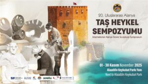Alanya kunst, Alanya stenskulptur symposium, Alanya 2025 begivenheder, internationale kunstsymposier Tyrkiet, kunst og kultur i Alanya, Alanya kommune arrangementer, Mimar Sinan Universitet kunst, ALTAV Alanya, stenskulptur festival, marmorkunst Tyrkiet, kulturelle oplevelser i Alanya, kunstnere i Alanya, november events Alanya, kunstrejser Tyrkiet, moderne kunst Alanya